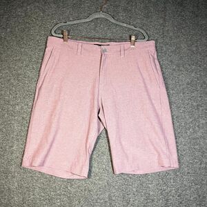 Travis Mathew Men Save The Day Shorts (1MU351) Pink Size 36 Waist 36x11